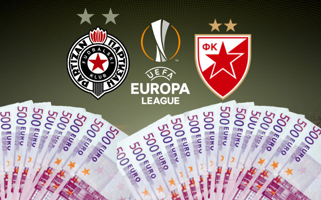 Partizan vs Zvezda - Koliko je ko zaradio ove sezone u Evropi?