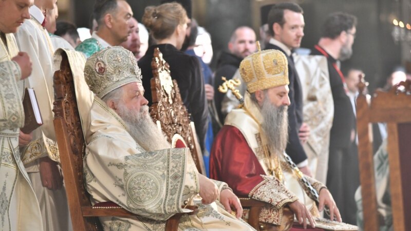 Prva zajednička liturgija srpskog patrijarha i makedonskog arhiepiskopa 