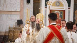 Patrijarh Porfirije služio uskršnju liturgiju u Hramu Svetog Save