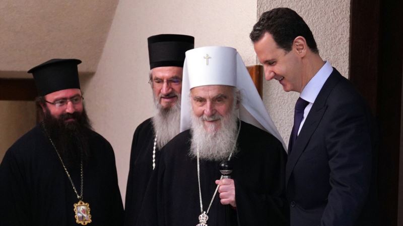 Patrijarh SPC Irinej sastao se sa Bašarom al-Asadom u Damasku