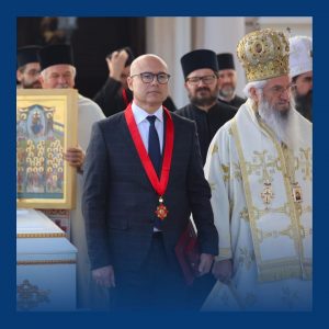 Patrijarh srpski Porfirije uručio orden Svetog Save Milošu Vučeviću