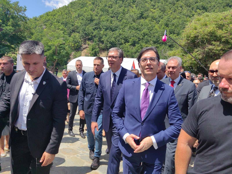 Pendarovski u poseti Srbiji: Susret sa Vučićem u Prohoru Pčinjskom