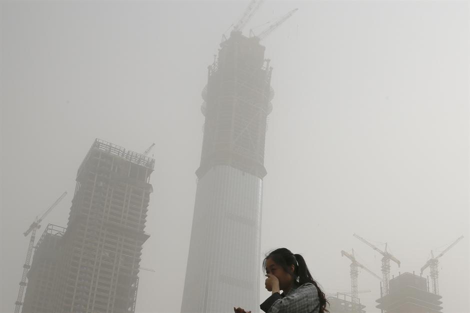 Peščana oluja u Pekingu! (FOTO)