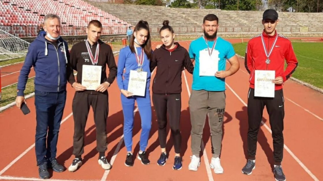 Pet medalja za Atletski klub “Polet” u Kragujevcu