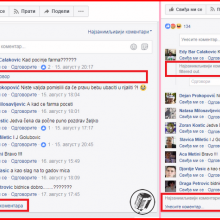 Pink sakrio 2/3 komentara vesti u kojoj Mitrovic najavljuje bebu u rijaliiju