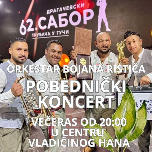 Pobednički koncert Ristića večeras u Hanu