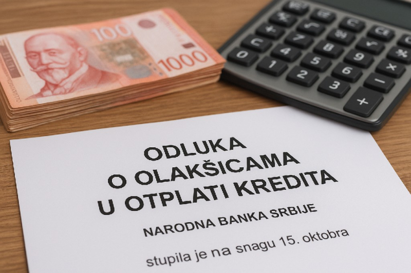 Počela primena odluke NBS o olakšicama u otplati