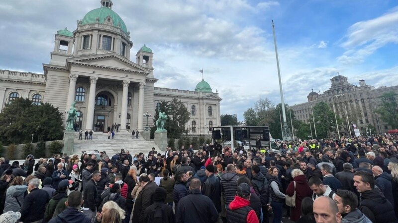 Blokada Gazele na drugom protestu Srbija protiv nasilja, naredni skup sledećeg petka