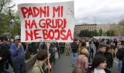 Protest Protiv diktature u Beogradu: Vrati babi penziju (FOTO, VIDEO)