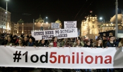 Počeo 41. protest Jedan od pet miliona: Brutalni napadi izvršitelja i policije