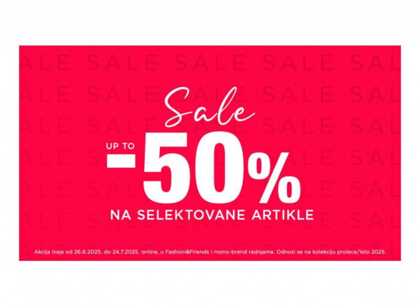 Počeo je veliki letnji SALE u svim Fashion Company radnjama, a evo koji artikli su 50% sniženi