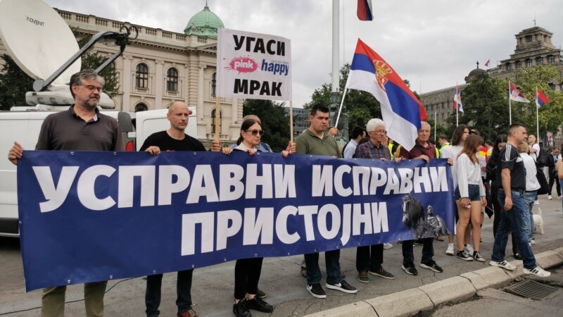 Blokada autoputa na protestu   Srbija protiv nasilja u Beogradu