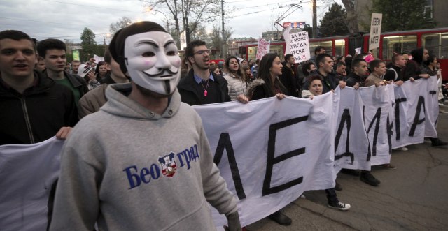 Završen protest Jedan od pet miliona u Beogradu