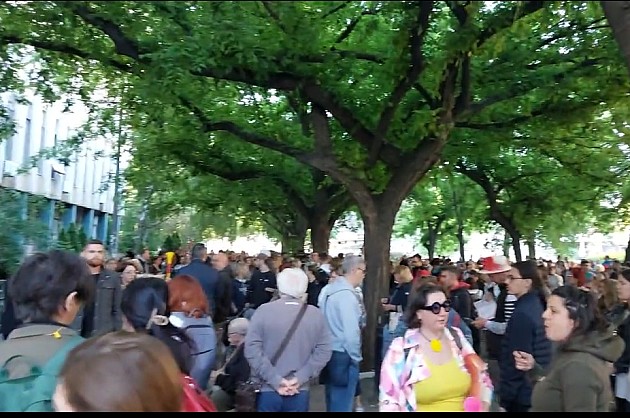 Počeo protest i blokada zgrade pravosudnih organa