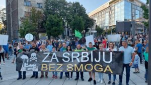 Simišić na protestu zbog zagađenja vazduha: Ovo je borba za zdravlje Srbije
