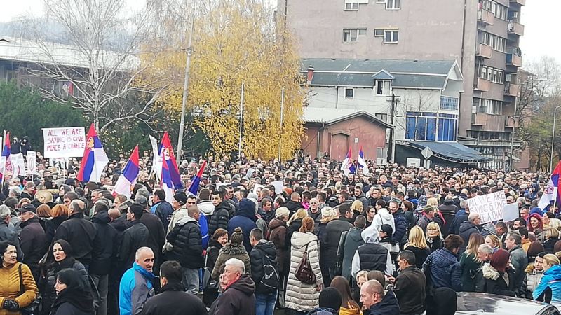 Održan protest u Severnoj Mitrovici