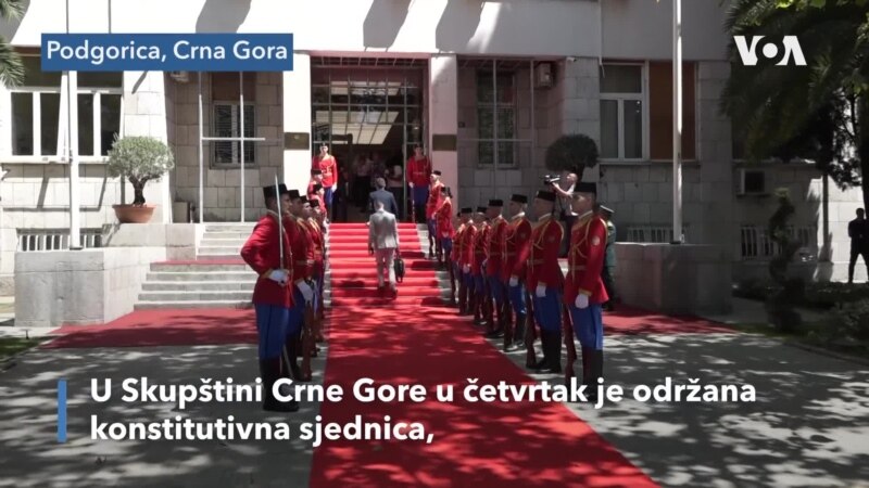 Podgorica: Konstitutivna sjednica Skupštine Crne Gore