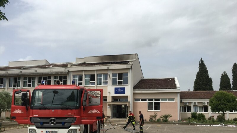 Podgorica: Polumaturanti zapalili dio krova osnovne škole 
