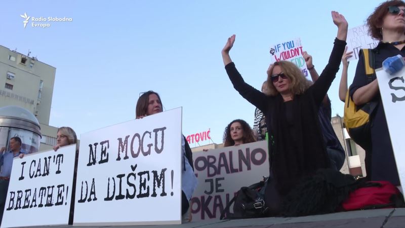 Podgorica: Protest Ne mogu da dišem’