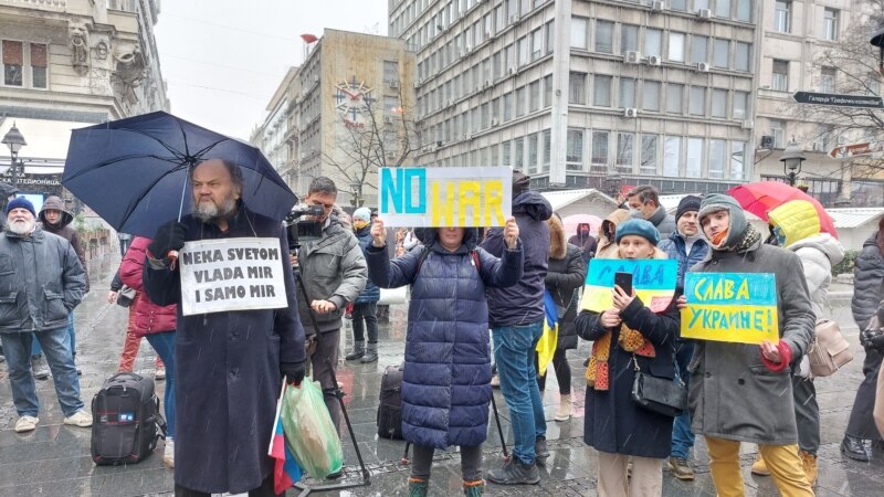 Podrška iz Beograda građanima Ukrajine, ali i Rusije i Belorusije koji se protive ratu