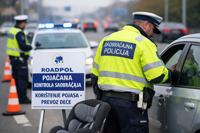 Pojačana kontrola saobraćaja u Srbiji u okviru međunarodne akcije ROADPOL