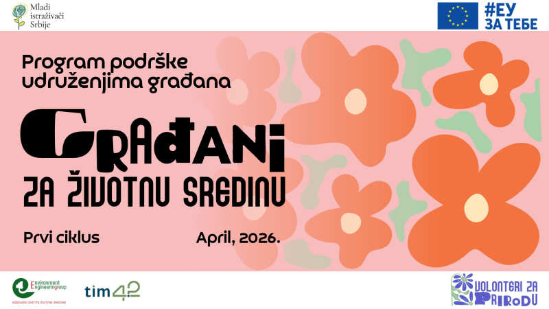 Pokrenut prvi ciklus programa podrške „Građani za životnu sredinu“   
