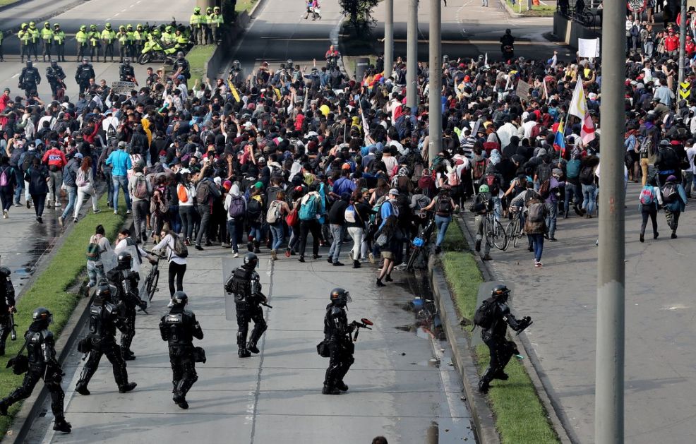 Policijski čas u Bogoti posle protesta