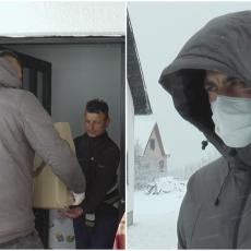 Pomoć stigla po snegu i mećavi: Slavko obradovao samohranog oca i njegove četiri kćerke (FOTO)