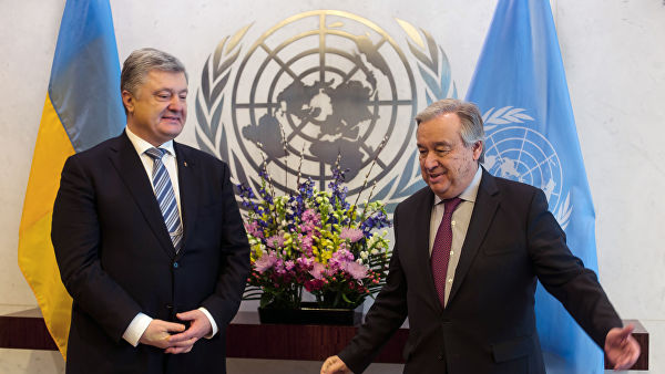 Porošenko sa Guterešom razgovarao o izgledima za razmeštanje mirovne misije UN-a u Donbasu
