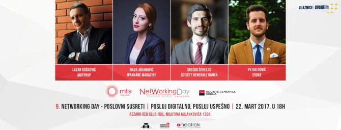 Posluj digitalno, posluj uspešno! 9. NetWorking Day – Poslovni susreti 22. marta u Beogradu!