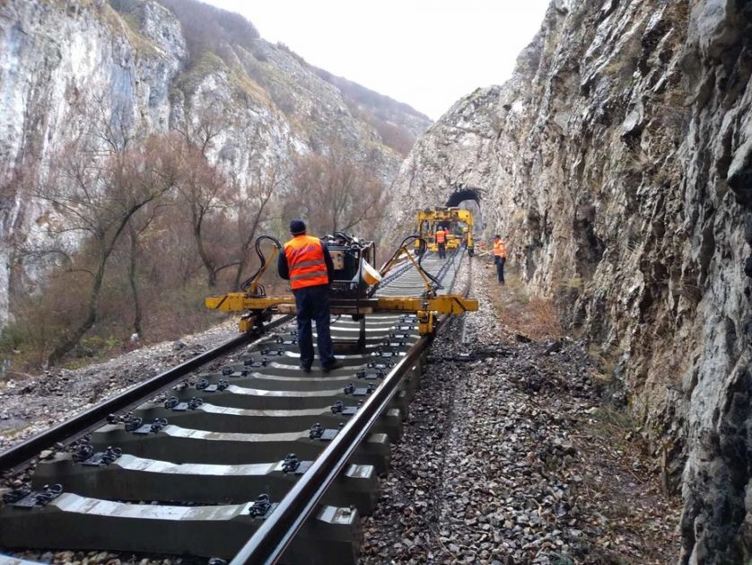 Postavljen 41 km nove pruge Niš - Zaječar, radovi u Svrljiškoj klisuri