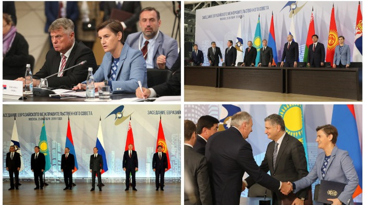 Potpisan Sporazum o slobodnoj trgovini između Srbije i Evroazijske ekonomske unije