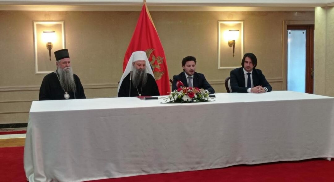Potpisan Temeljni ugovor između Vlade Crne Gore i Srpske pravoslavne crkve