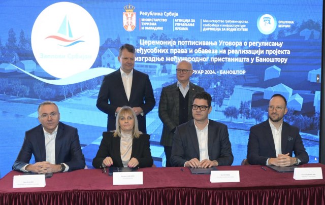 Potpisan ugovor za izgradnju međunarodnog putničkog pristaništa u Banoštoru FOTO