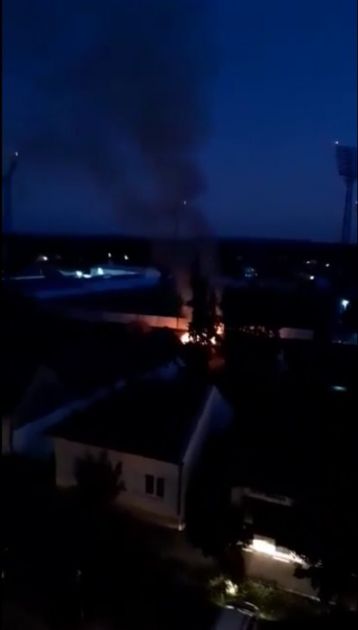 Požar u blizini stadiona fudbalskog kluba ‘’Bačka’’