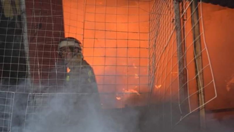 Požar u kasarni Oružanih snaga BiH u Sarajevu
