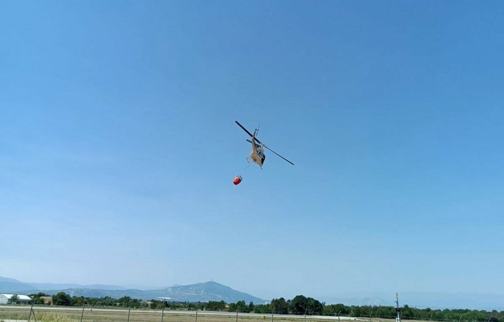 Požar u selima Sibnica i Rekovac kod Jagodine gase i dva helikoptera MUP-a Srbije