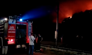 Kritično tokom noći: Požari u Podgorici za sada pod kontrolom, gašenje otežava jak vetar