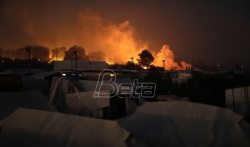 Požari u izbegličkom naselju Džungla u Kaleu 