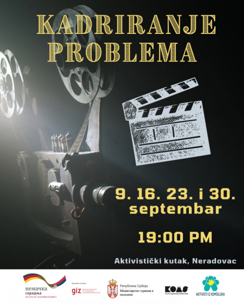 Poziv za mlade - ciklus filmskih večeri Kadriranje problema