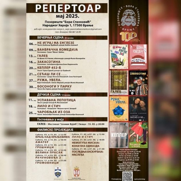 Pozorišni i bioskopski repertoar