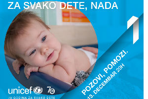 Pozovi, pomozi - akcija Prve TV i UNICEF-a: „Za svako dete, nada“ 