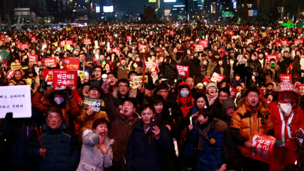 Prednovogodišnji protest protiv predsednice Južne Koreje