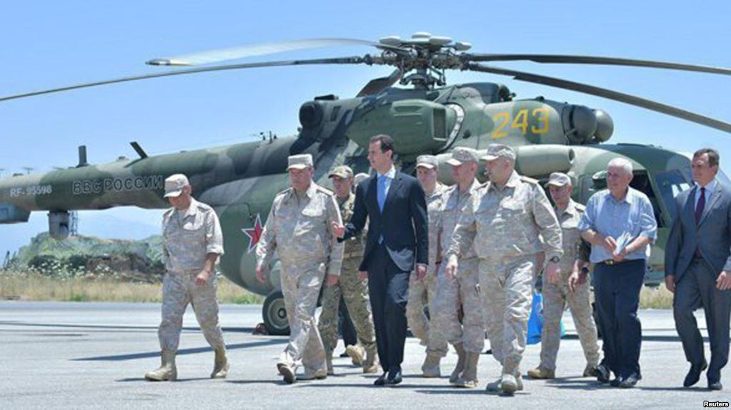 Predsednik Asad posetio rusku vojnu bazu u Latakiji