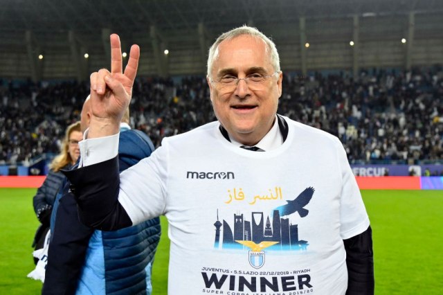 Predsednik Lacija smatra da je Inter pustio Juventus da pobedi