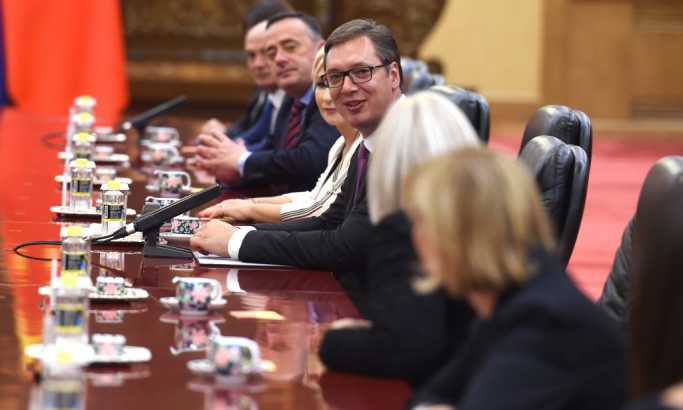 Predsednik Srbije među ekonomskom elitom u Tjanđinu