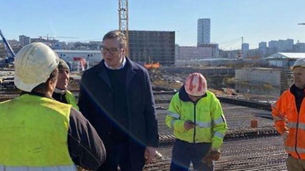Predsednik Vučić obišao projekat Beograd na vodi