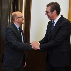 Predsednik Vučić sa Saracinom o saradnji Srbije i Nemačke (FOTO)