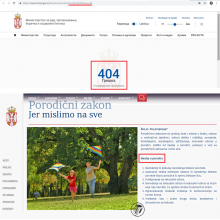 Predstavljanje Porodicnog zakona na sajtu Vlade Srbije