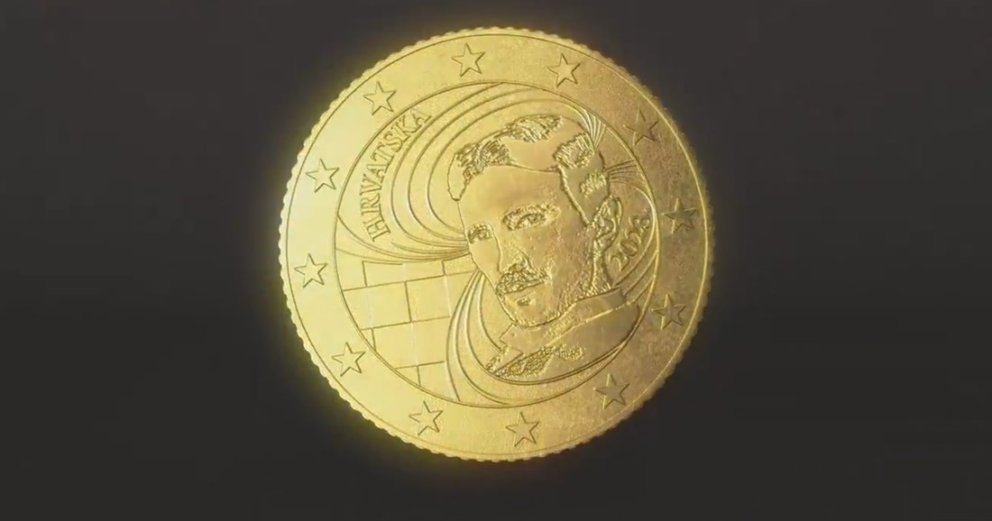 Predstavljen izgled hrvatskih kovanica evra s likom Tesle